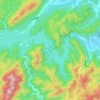 里石门水库地形图、海拔、地势