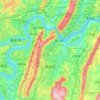 南岸区地形图、海拔、地势