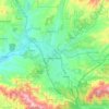 Santa Clarita地形图、海拔、地势