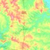 Araras地形图、海拔、地势