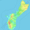 Guam地形图、海拔、地势