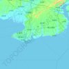 银海区地形图、海拔、地势