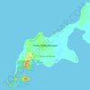 巴兰邦岸岛地形图、海拔、地势