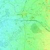 朴子市地形图、海拔、地势