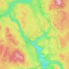 Area B (Quesnel West/Bouchie Lake)地形图、海拔、地势
