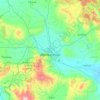 阿菲永卡拉希萨尔地形图、海拔、地势