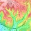 仁安里地形图、海拔、地势