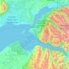 Anchorage地形图、海拔、地势