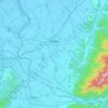 阿賀野市地形图、海拔、地势