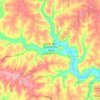 Yellow River State Forest - Paint Creek Unit地形图、海拔、地势