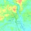 Forest City地形图、海拔、地势
