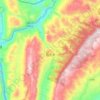 岩东乡地形图、海拔、地势