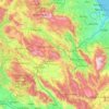 L'Aquila地形图、海拔、地势