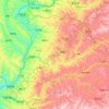 河曲县地形图、海拔、地势