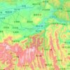 西乡县地形图、海拔、地势
