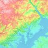 Harford County地形图、海拔、地势