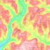Town of Otselic地形图、海拔、地势