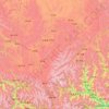 红原县地形图、海拔、地势
