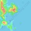 清水灣郊野公園地形图、海拔、地势