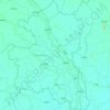 信武里府地形图、海拔、地势