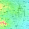 新郑市地形图、海拔、地势