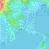 黃魚灘地形图、海拔、地势