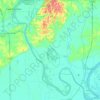 Alexander County地形图、海拔、地势