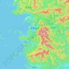 宇和岛市地形图、海拔、地势