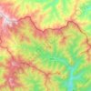 唐家河自然保护区地形图、海拔、地势