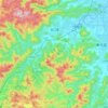 溪口镇地形图、海拔、地势