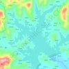牛车河水库地形图、海拔、地势