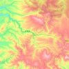雲興郡地形图、海拔、地势