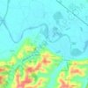 Azzano d'Asti地形图、海拔、地势