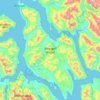 Wrangell Island地形图、海拔、地势