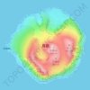 鳥島地形图、海拔、地势
