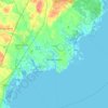 Kennebunkport地形图、海拔、地势