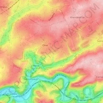 4877地形图、海拔、地势