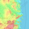 多樂省地形图、海拔、地势