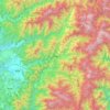 仁愛鄉地形图、海拔、地势