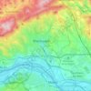 Wiesbaden地形图、海拔、地势