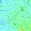將軍區地形图、海拔、地势