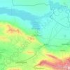 吉扎克州地形图、海拔、地势