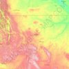 蒙大拿州地形图、海拔、地势