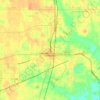 DeRidder地形图、海拔、地势
