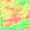 Uwchlan Township地形图、海拔、地势