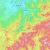 三朝町地形图、海拔、地势