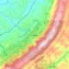 万朝镇地形图、海拔、地势