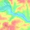 Modena地形图、海拔、地势