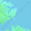 Hampton地形图、海拔、地势