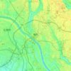 境町地形图、海拔、地势